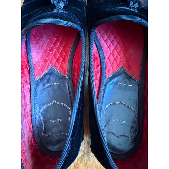 Tom Ford Black Velvet  Tassel Loafers